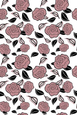 玫瑰树叶印花华亿平台图片