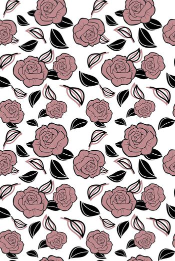 618837-简约玫瑰红色