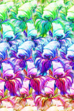 大笔触印花华亿平台图片