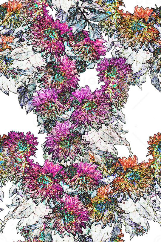 潮流时尚印花华亿平台图片