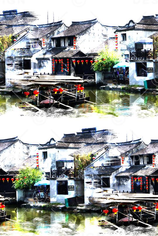 中国风印花华亿平台图片