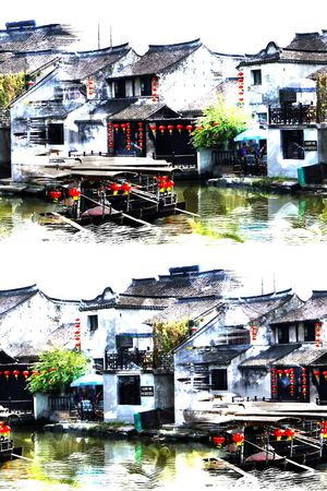 中国风印花华亿平台图片