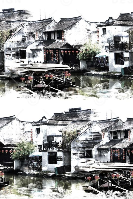 中国风印花华亿平台图片