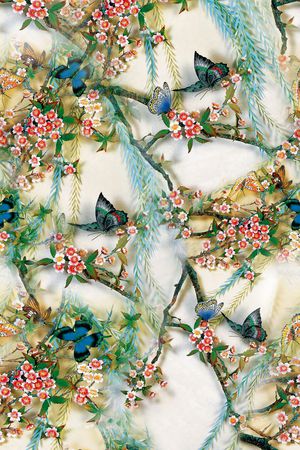 旗袍印花华亿平台图片