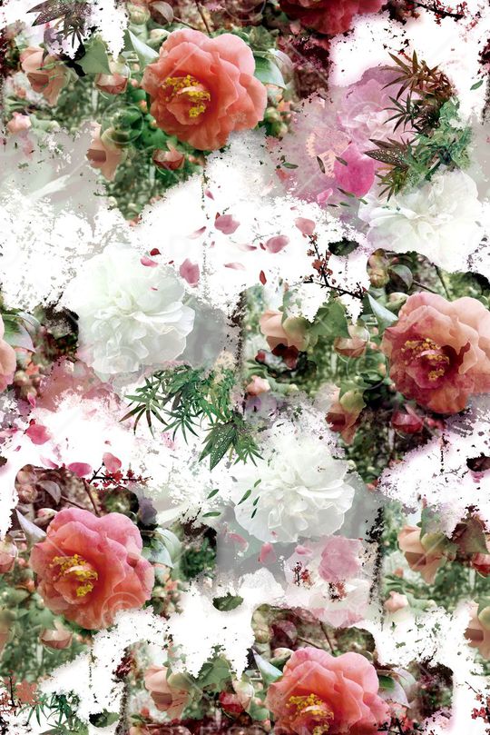 花卉印花华亿平台图片