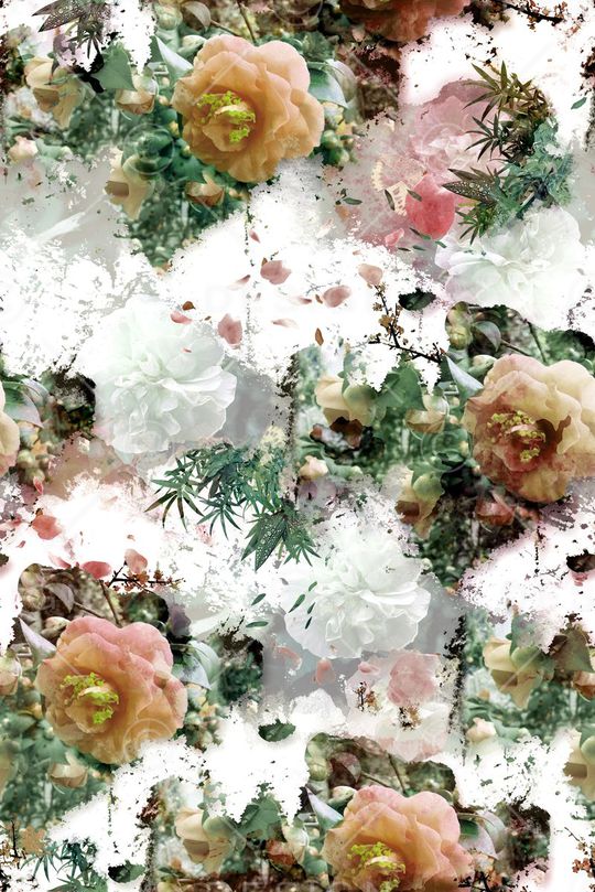 花卉印花华亿平台图片