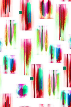 数码抽象色块线条印花华亿平台图片