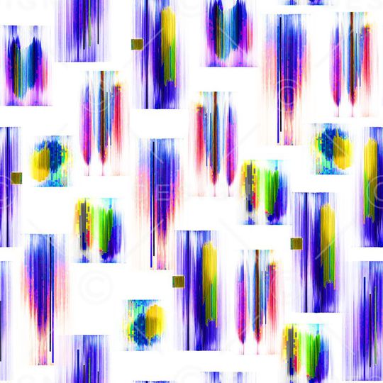 数码抽象色块线条印花华亿平台图片