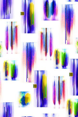 数码抽象色块线条印花华亿平台图片