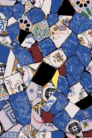 欧洲风格几何拼贴女装衬衫华亿平台印花华亿平台图片