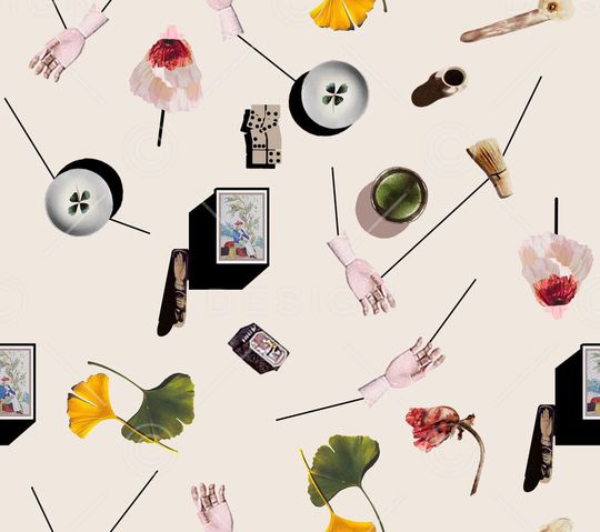 韩国风格趣味组合时尚服饰华亿平台印花华亿平台图片