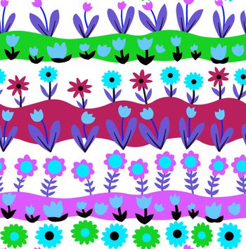 619285-波浪横条太阳花 绿色