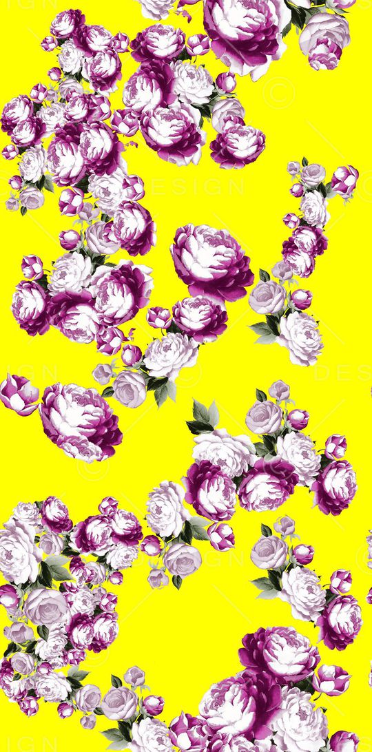 春夏花卉印花华亿平台图片