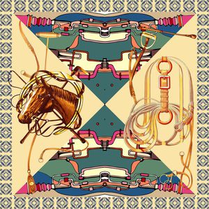 丝巾方巾印花华亿平台图片