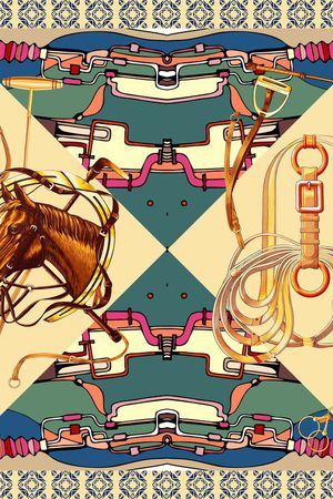 丝巾方巾印花华亿平台图片