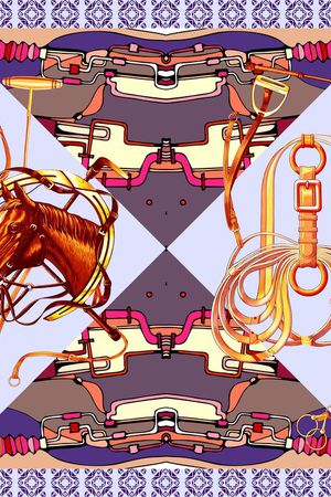 丝巾方巾印花华亿平台图片