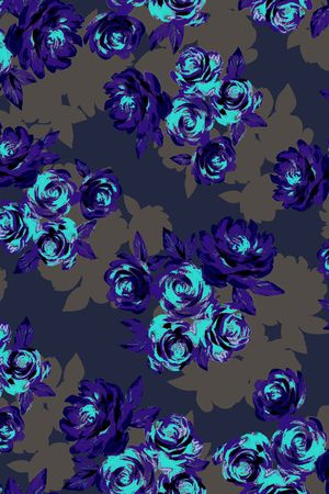 玫瑰印花华亿平台图片