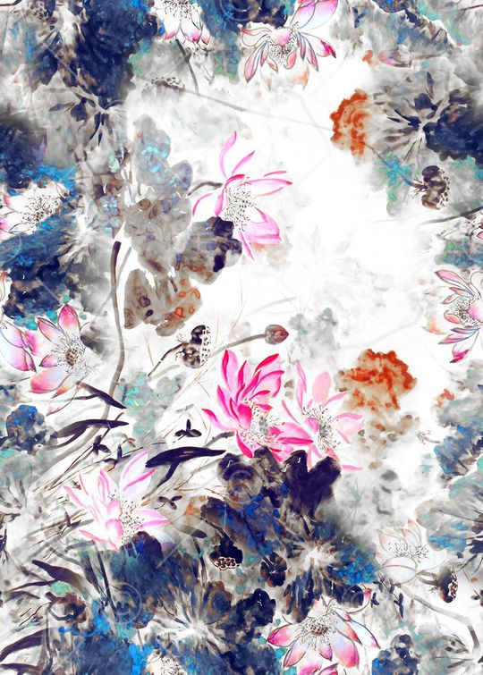 花朵印花华亿平台图片