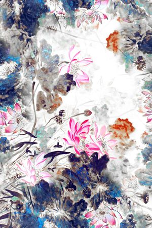 花朵印花华亿平台图片