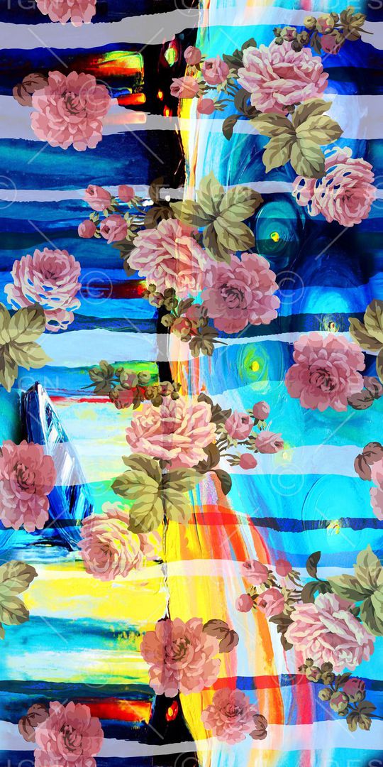 17春夏时尚花印花华亿平台图片