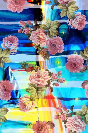 17春夏时尚花印花华亿平台图片