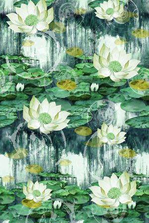 抽象手绘满版最新高清数码时尚潮流大牌复古欧美风中国风印花华亿平台图片