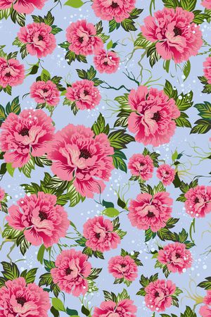 韩版花卉印花华亿平台图片