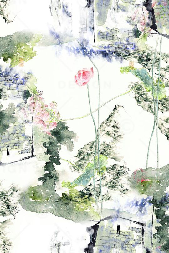 中国风印花华亿平台图片