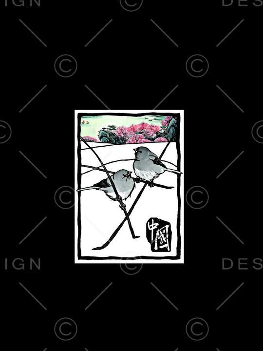 中国风印花华亿平台图片