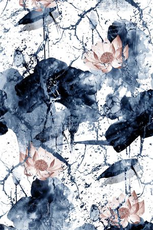 抽象手绘满版最新高清数码时尚潮流大牌复古欧美风中国风印花华亿平台图片