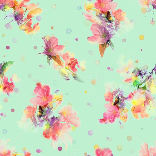 花卉印花华亿平台图片