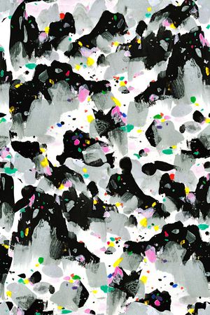 中国风水墨山水印花华亿平台图片