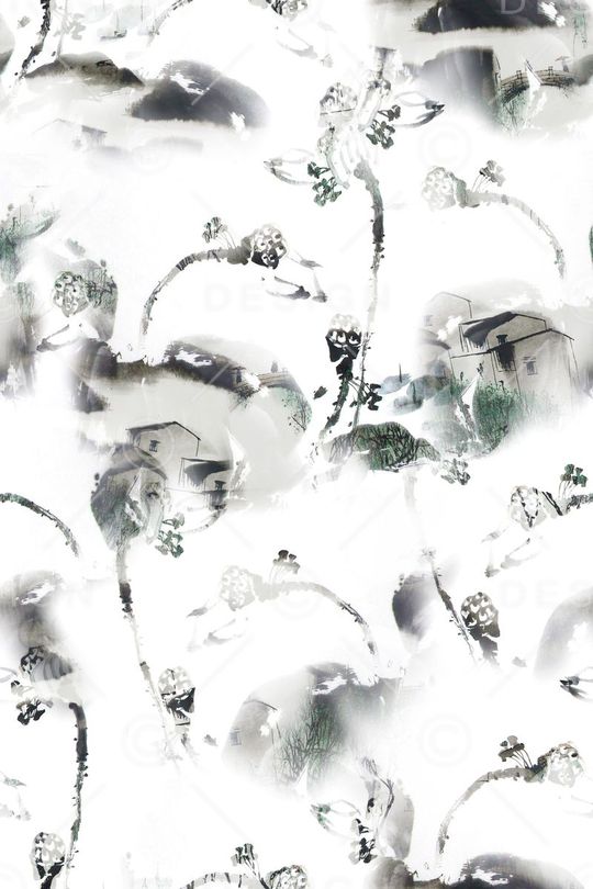 中国风印花华亿平台图片