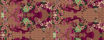 619603-欧式复古花纹 咖啡