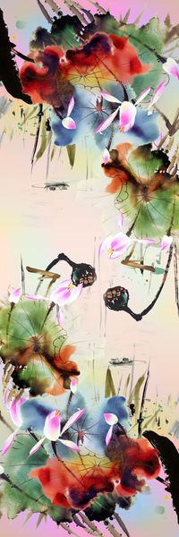 丝巾印花华亿平台图片