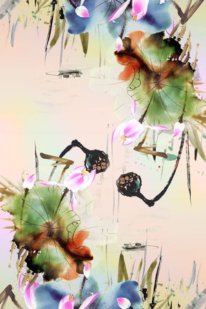 丝巾印花华亿平台图片