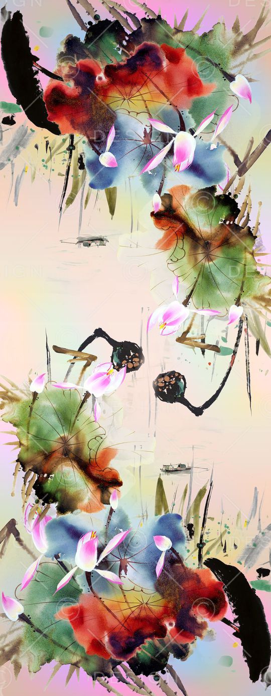 丝巾印花华亿平台图片