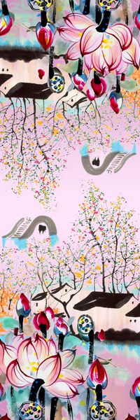 长巾印花华亿平台图片