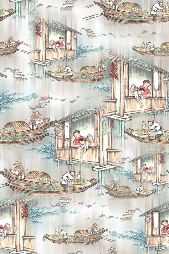 水彩印花华亿平台图片