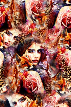 创意简约印花华亿平台图片