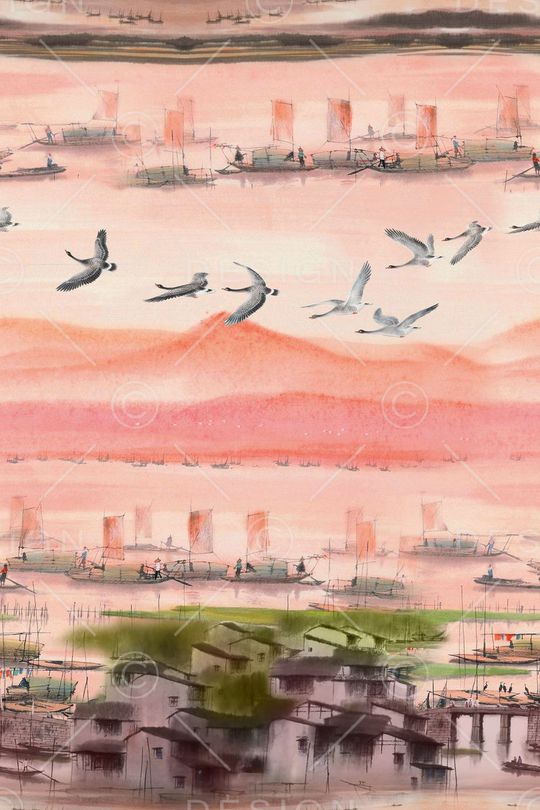 风景印花华亿平台图片