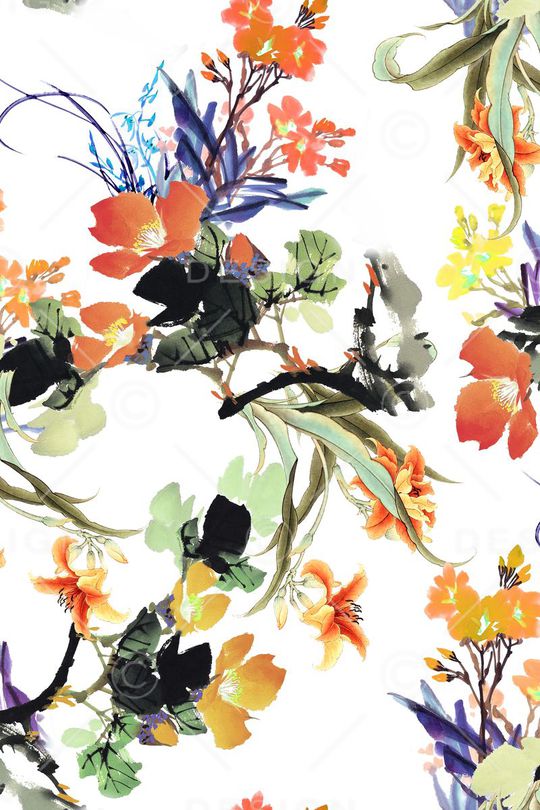 花朵印花华亿平台图片