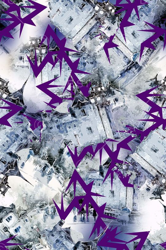 欧式建筑印花华亿平台图片