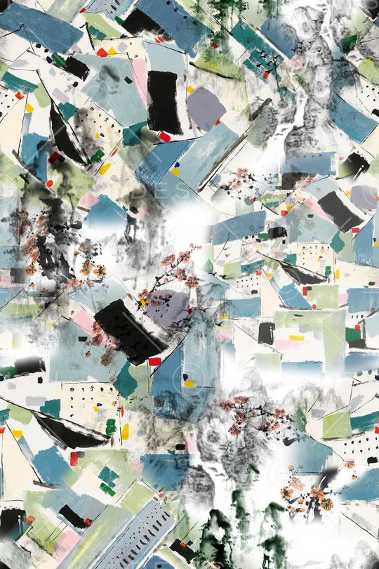 中国风印花华亿平台图片