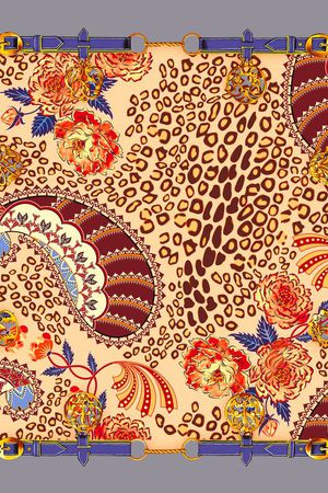 方巾丝巾印花华亿平台图片