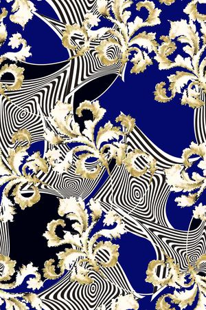 抽象佩兹利印花华亿平台图片