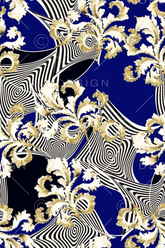 抽象佩兹利印花华亿平台图片