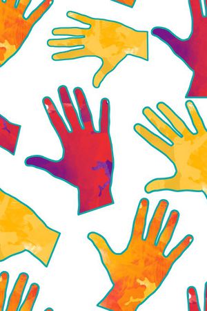 手掌印花华亿平台图片