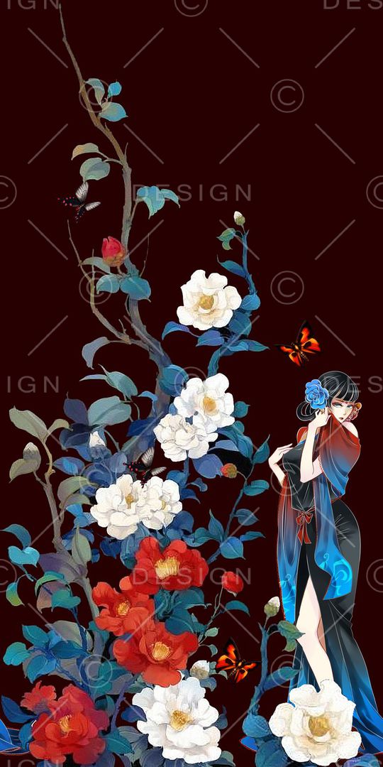 花朵印花华亿平台图片