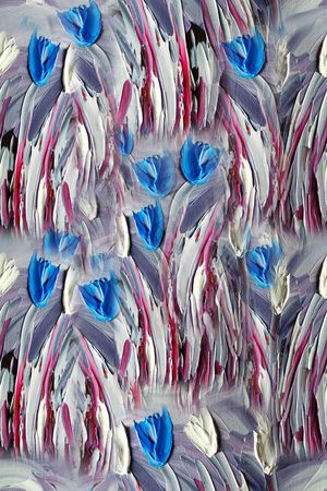 组合花卉印花华亿平台图片